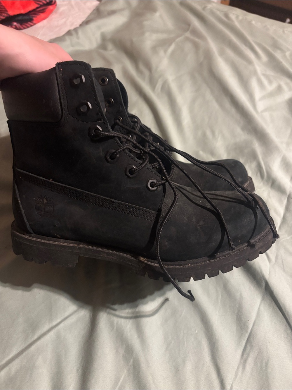 Timberland Black Men's Lace-Up Rugged Work Boots